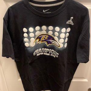 XL Baltimore Ravens Super Bowl XLVII tee shirt